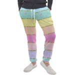 Pastel, Butterfly, Spring, Stripes, Men s Jogger Sweatpants