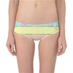 Pastel, Butterfly, Spring, Stripes, Classic Bikini Bottoms