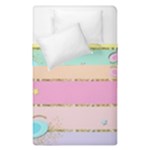 Pastel, Butterfly, Spring, Stripes, Duvet Cover Double Side (Single Size)