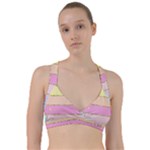 Pastel, Butterfly, Spring, Stripes, Sweetheart Sports Bra