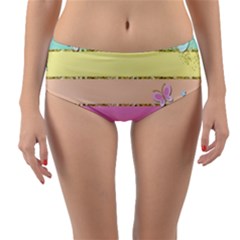 Reversible Mid-Waist Bikini Bottoms 