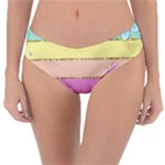 Pastel, Butterfly, Spring, Stripes, Reversible Classic Bikini Bottoms