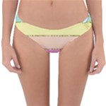 Pastel, Butterfly, Spring, Stripes, Reversible Hipster Bikini Bottoms