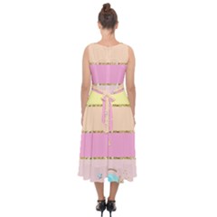 Midi Tie-Back Chiffon Dress 