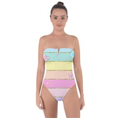 Tie Back One Piece Swimsuit 