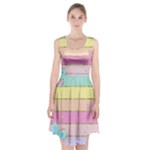 Pastel, Butterfly, Spring, Stripes, Racerback Midi Dress