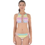 Pastel, Butterfly, Spring, Stripes, Perfectly Cut Out Bikini Set