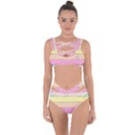 Pastel, Butterfly, Spring, Stripes, Bandaged Up Bikini Set 