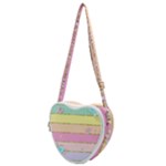 Pastel, Butterfly, Spring, Stripes, Heart Shoulder Bag