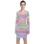 Pastel, Butterfly, Spring, Stripes, Top and Skirt Sets