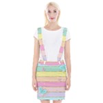 Pastel, Butterfly, Spring, Stripes, Braces Suspender Skirt