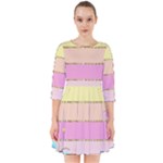 Pastel, Butterfly, Spring, Stripes, Smock Dress