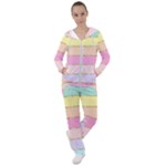 Pastel, Butterfly, Spring, Stripes, Women s Tracksuit