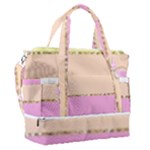 Pastel, Butterfly, Spring, Stripes, Sports Shoulder Bag with Shoes Compartment