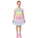 Kids  Short Sleeve Velvet Dress 