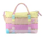 Pastel, Butterfly, Spring, Stripes, Carry-on Travel Shoulder Bag