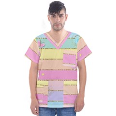 Men s V-Neck Scrub Top 