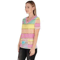 Women s V-Neck Scrub Top 