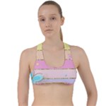 Pastel, Butterfly, Spring, Stripes, Criss Cross Racerback Sports Bra