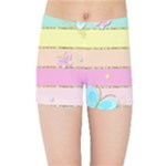 Pastel, Butterfly, Spring, Stripes, Kids  Sports Shorts