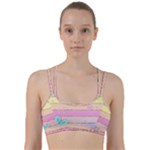 Pastel, Butterfly, Spring, Stripes, Line Them Up Sports Bra