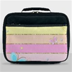 Pastel, Butterfly, Spring, Stripes, Lunch Bag