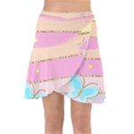 Pastel, Butterfly, Spring, Stripes, Wrap Front Skirt