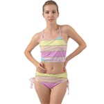 Pastel, Butterfly, Spring, Stripes, Mini Tank Bikini Set