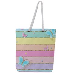 Full Print Rope Handle Tote (Large) 