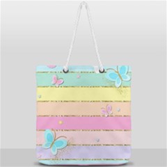 Full Print Rope Handle Tote (Large) 