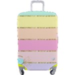 Pastel, Butterfly, Spring, Stripes, Luggage Cover (Large)