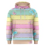 Pastel, Butterfly, Spring, Stripes, Men s Overhead Hoodie