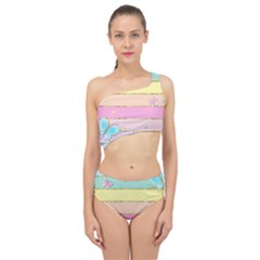 Spliced Up Two Piece Swimsuit 