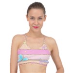 Pastel, Butterfly, Spring, Stripes, Basic Training Sports Bra