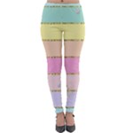 Pastel, Butterfly, Spring, Stripes, Lightweight Velour Leggings