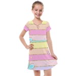 Pastel, Butterfly, Spring, Stripes, Kids  Cross Web Dress