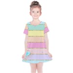 Pastel, Butterfly, Spring, Stripes, Kids  Simple Cotton Dress