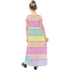 Kids  Short Sleeve Maxi Dress 