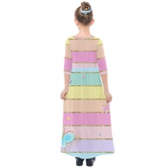 Kids  Quarter Sleeve Maxi Dress 