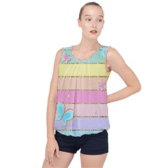 Bubble Hem Chiffon Tank Top 