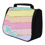 Pastel, Butterfly, Spring, Stripes, Full Print Travel Pouch (Small)