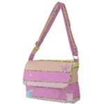 Pastel, Butterfly, Spring, Stripes, Full Print Messenger Bag (S)