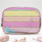 Pastel, Butterfly, Spring, Stripes, Make Up Pouch (Small)