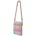 Pastel, Butterfly, Spring, Stripes, Multi Function Travel Bag