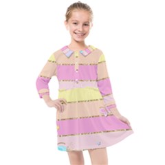 Kids  Quarter Sleeve Shirt Dress 