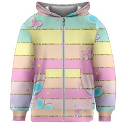 Kids  Zipper Hoodie Without Drawstring 