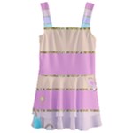 Pastel, Butterfly, Spring, Stripes, Kids  Layered Skirt Swimsuit