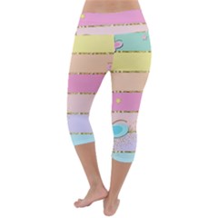 Lightweight Velour Capri Yoga Leggings 