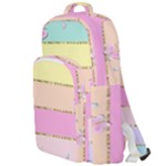 Pastel, Butterfly, Spring, Stripes, Double Compartment Backpack