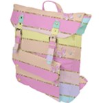 Pastel, Butterfly, Spring, Stripes, Buckle Up Backpack